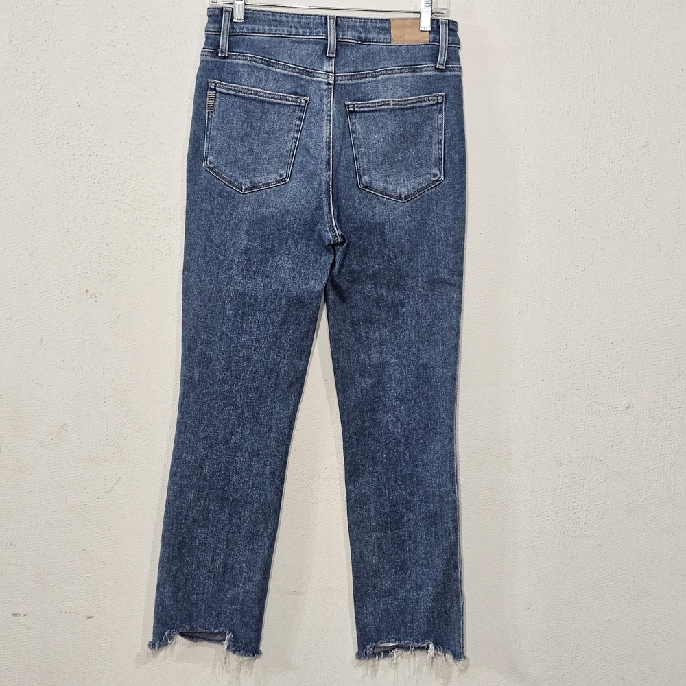 PAIGE Light Blue Cropped Jeans - Picture 3 of 12